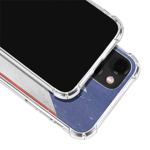 Puerto Rico Flag Distressed iPhone 13 Mini Clear Case